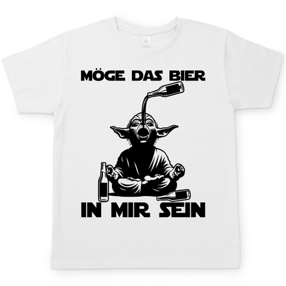 Möge das Bier in mir sein Meister Yoda - Herren T-Shirt White