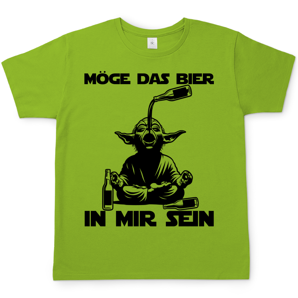Möge das Bier in mir sein Meister Yoda - Herren T-Shirt Orchid Green