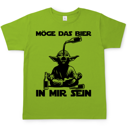 Möge das Bier in mir sein Meister Yoda - Herren T-Shirt Orchid Green