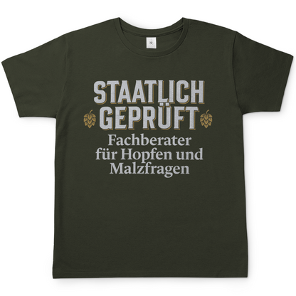 Fachberater für Hopfen und Malzfragen - Staatlich geprüft - Herren T-Shirt Urban Khaki