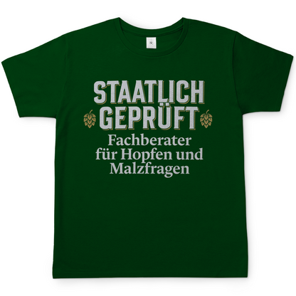 Fachberater für Hopfen und Malzfragen - Staatlich geprüft - Herren T-Shirt Bottle Green