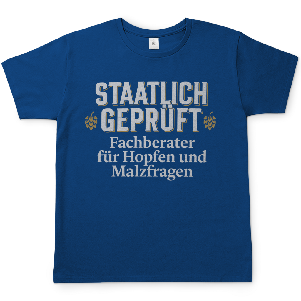 Fachberater für Hopfen und Malzfragen - Staatlich geprüft - Herren T-Shirt Royal Blue