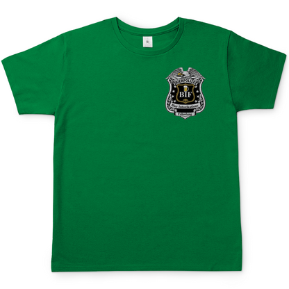 Bierpolizei BIF Bier Intoxikations Fahndung - Beidseitiger Druck - Herren T-Shirt Kelly Green