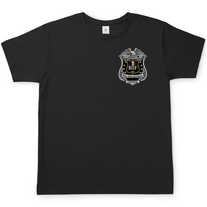 Bierpolizei BIF Bier Intoxikations Fahndung - Beidseitiger Druck - Herren T-Shirt Black
