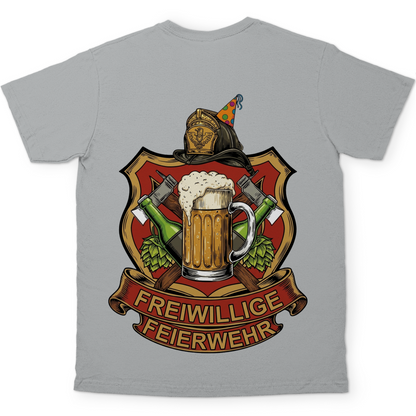 Freiwillige Feuerwehr Feierwehr - Beidseitiger Druck - Herren T-Shirt
