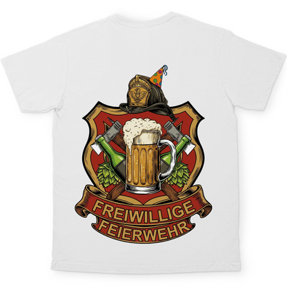Freiwillige Feuerwehr Feierwehr - Beidseitiger Druck - Herren T-Shirt