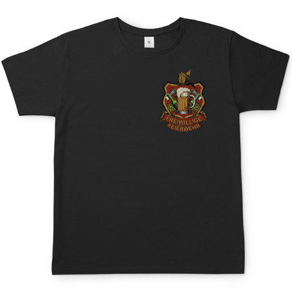 Freiwillige Feuerwehr Feierwehr - Beidseitiger Druck - Herren T-Shirt Black