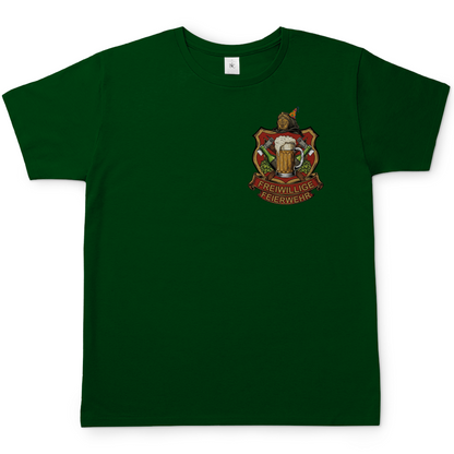 Freiwillige Feuerwehr Feierwehr - Beidseitiger Druck - Herren T-Shirt Bottle Green