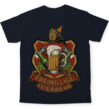 Freiwillige Feuerwehr Feierwehr - Beidseitiger Druck - Herren T-Shirt