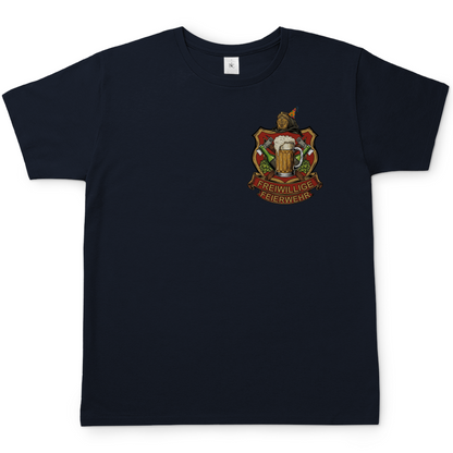 Freiwillige Feuerwehr Feierwehr - Beidseitiger Druck - Herren T-Shirt Navy