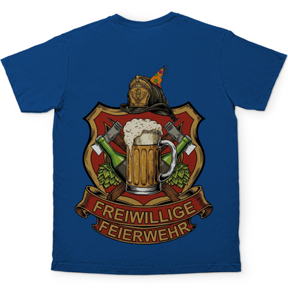 Freiwillige Feuerwehr Feierwehr - Beidseitiger Druck - Herren T-Shirt