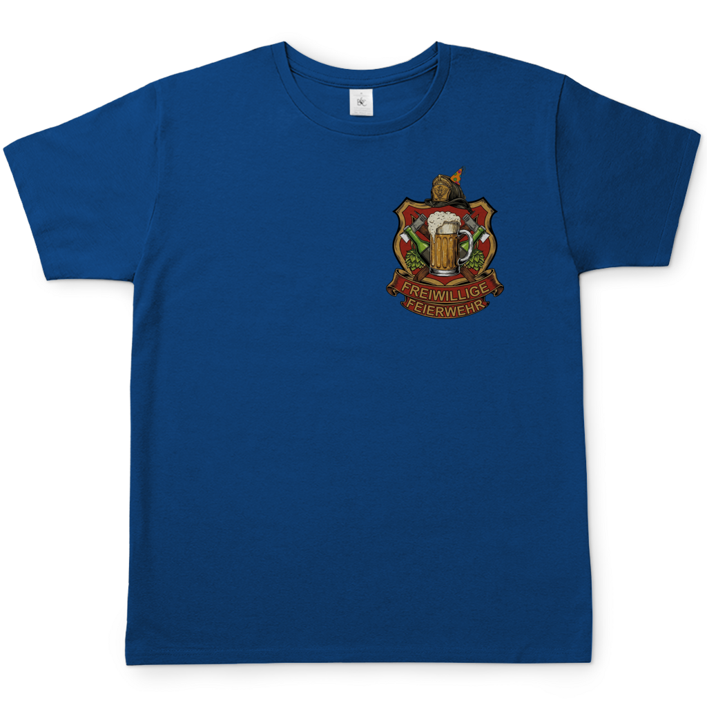 Freiwillige Feuerwehr Feierwehr - Beidseitiger Druck - Herren T-Shirt Royal Blue