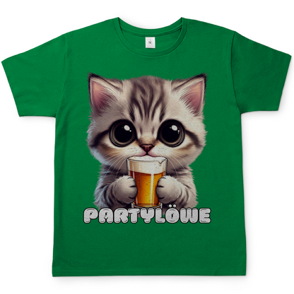 Partylöwe Kätzchen - Herren T-Shirt Kelly Green