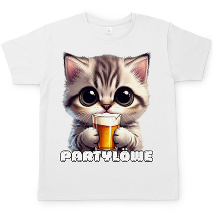 Partylöwe Kätzchen - Herren T-Shirt White