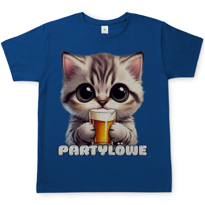 Partylöwe Kätzchen - Herren T-Shirt Royal Blue