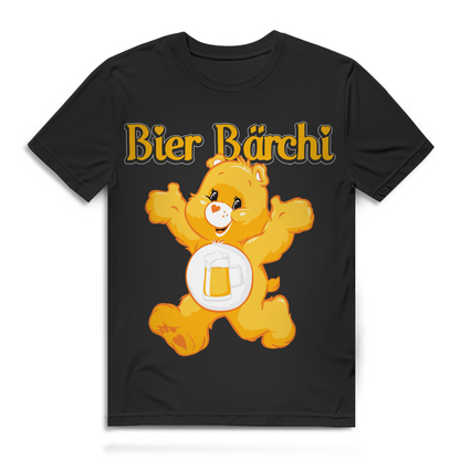 Bier Bärchi Glücksbärchi T-Shirt Herren - lustiges Bier Shirt - Bio Baumwolle