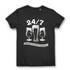 Damen T-Shirt 24/7 Biereitschaftsdienst Trinkshirt Bio Baumwolle Black