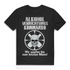 Herren T-Shirt Alkohol-Vernichtungs-Kommando Saufmeister Shirt Baumwolle Black