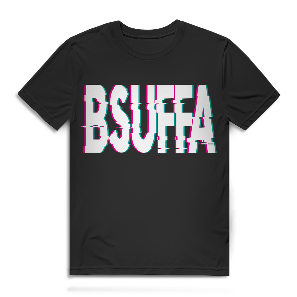 Herren T-Shirt Bsuffa Bayrisch Besoffen Bio Baumwolle Black