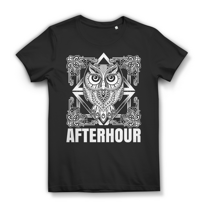 Damen T-Shirt Afterhour Eule Techno Shirt Bio Baumwolle