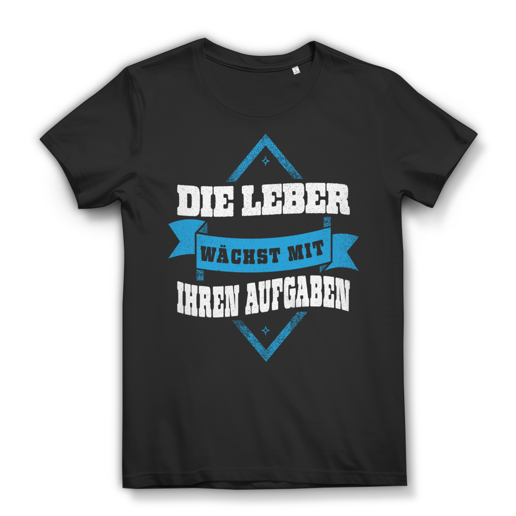 Die Leber wächst mit ihren Aufgaben Damen T-Shirt Trinkshirt Black