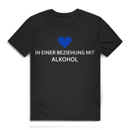 In einer Beziehung mit Alkohol Herren T-Shirt Beziehungsstatus