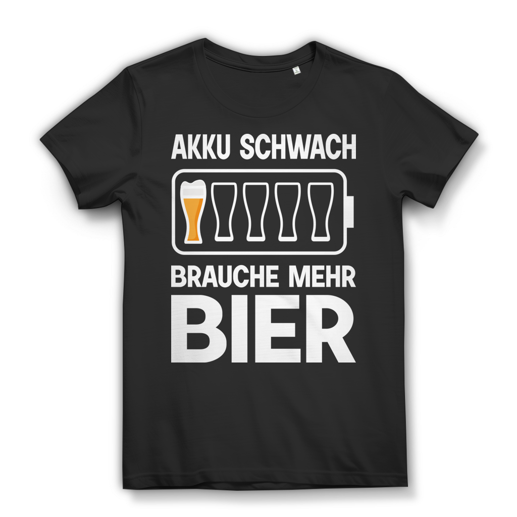 Akku schwach Brauche mehr Bier Damen T-Shirt