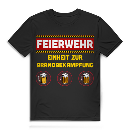 Feierwehr Einheit zur Brandbekämpfung Herren T-Shirt Biertrinker