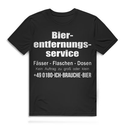 Bierentfernungsservice Herren T-Shirt Biertrinker Bio Baumwolle