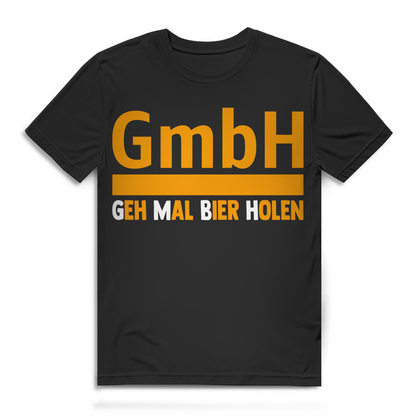 GmbH Geh mal Bier holen Herren T-Shirt Bier Arbeitsshirt Funshirt