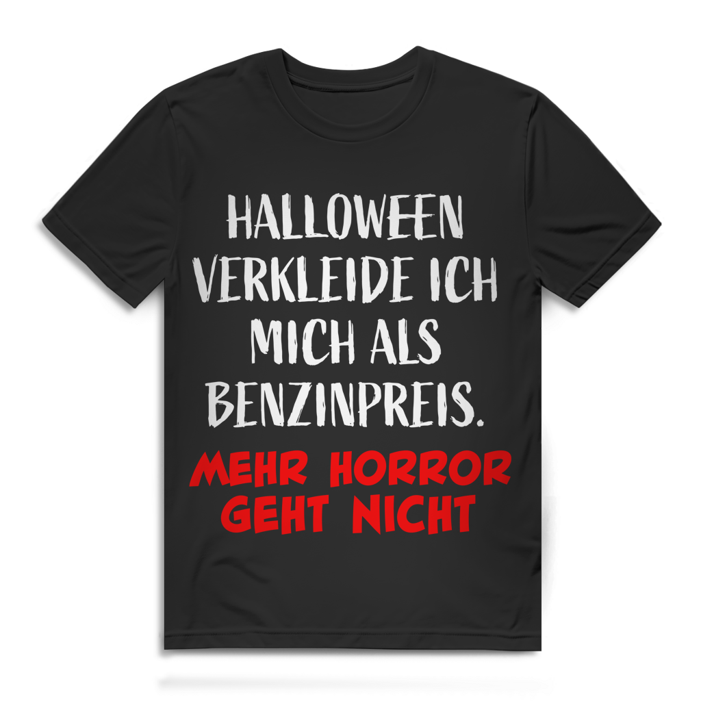 Halloween Als Benzinpreis Verkleidet Herren T-Shirt Kostüm Parodie Black