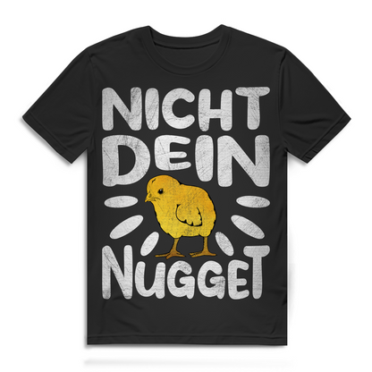 Nicht dein Nugget Herren T-Shirt Küken Vegan Tierschutz Bio Baumwolle