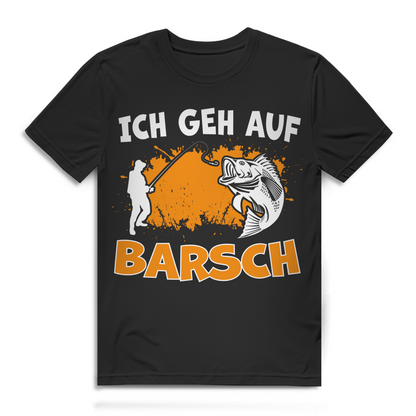 Ich Geh Auf Barsch Herren T-Shirt Angler Barschangler Angeln