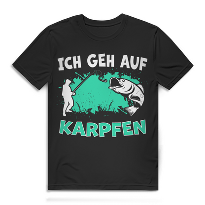 Ich geh auf Karpfen Herren T-Shirt Karpfenangler Carp Fishing