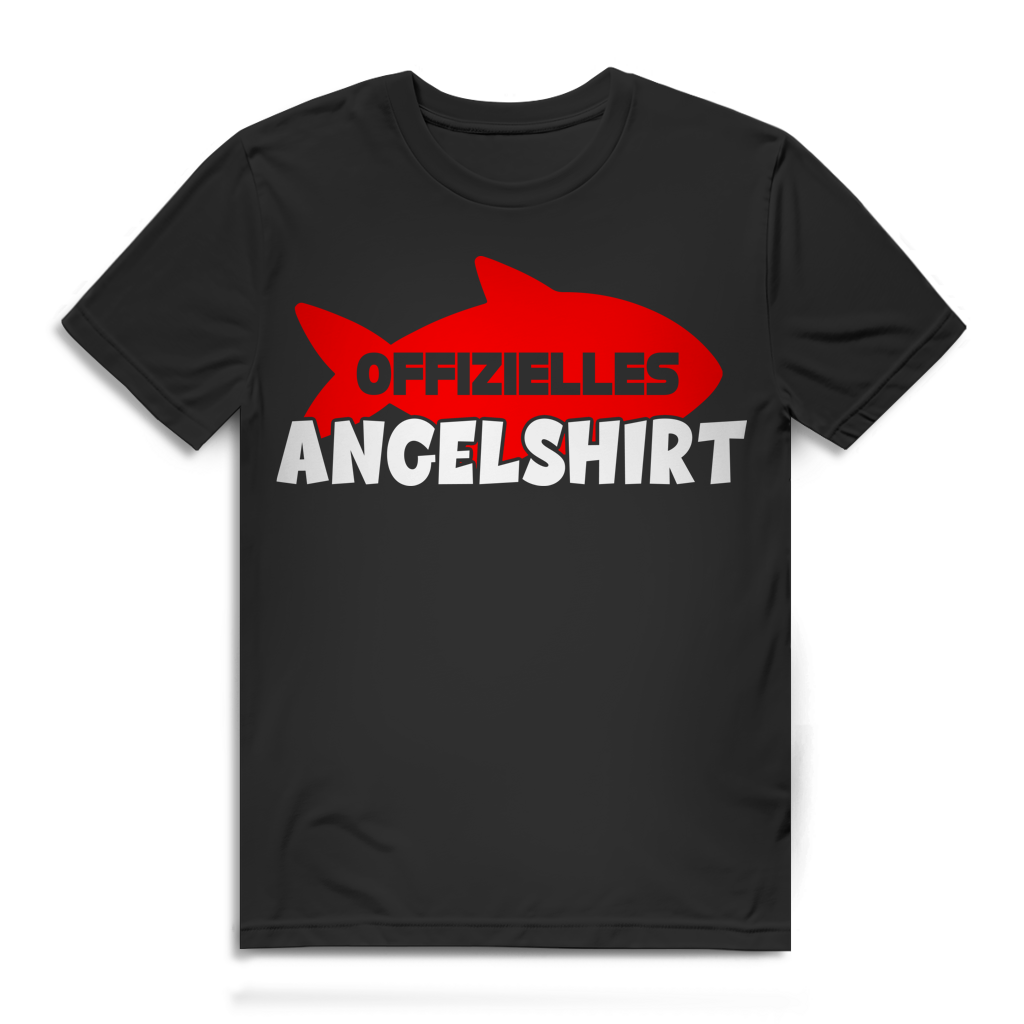 Offizielles Angelshirt Herren T-Shirt Angler Fisch Angeln