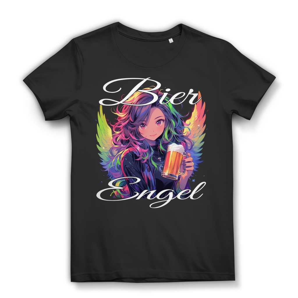 Bier Engel Damen T-Shirt Anime