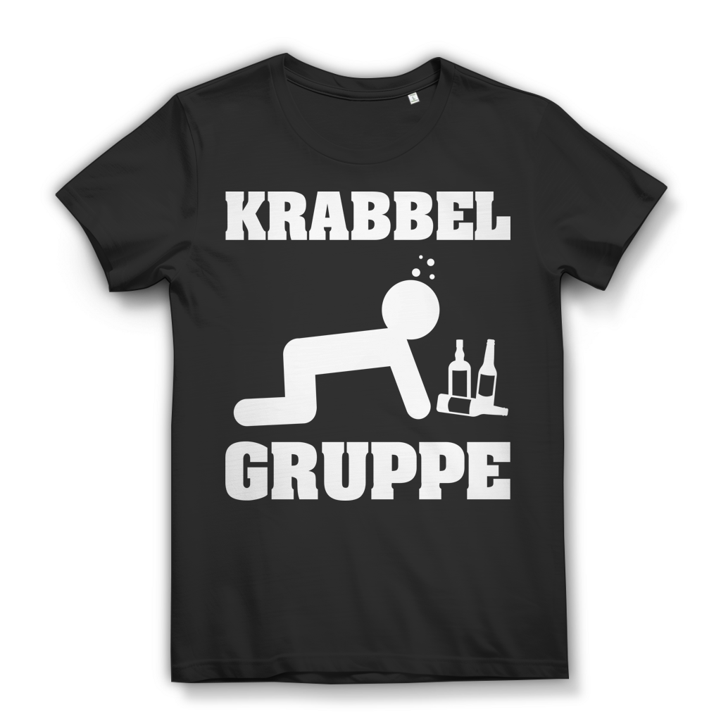 Krabbelgruppe Bier Sauftour besoffen Damen T-Shirt Black