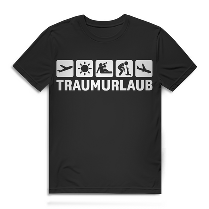 Traumurlaub Saufen Mallorca Piktogramm Herren T-Shirt