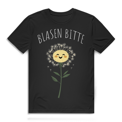 Blasen Bitte Herren T-Shirt - Pusteblume Wortspiel Geschenk Männer