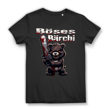 Böses Bärchi Kettensäge Horror Kawaii Splatter Damen T-Shirt