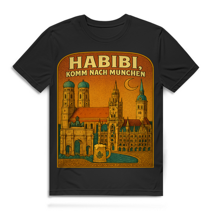 Habibi komm nach München Herren T-Shirt Frauenkirche Bayern