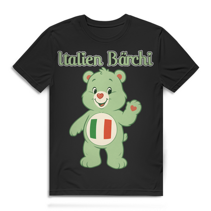 Italien Bärchi Flagge Kawaii Nationalstolz Italiener Herren T-Shirt