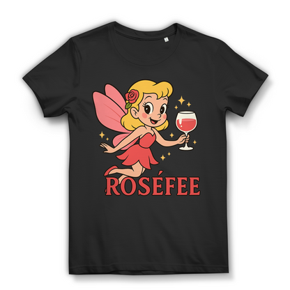 Roséfee Damen T-Shirt Rosé Wein Fee Weinliebhaberin