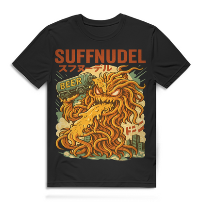 Suffnudel Herren T-Shirt Ramen Kaiju Bier Monster Japan Anime