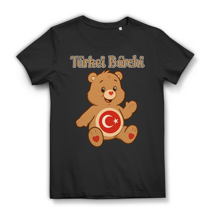Türkei Bärchi Damen T-Shirt Flagge Halbmond Stern