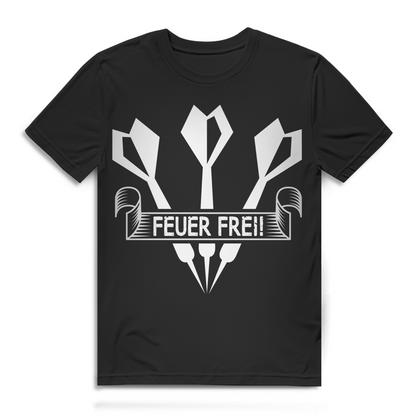 Feuer Frei Herren T-Shirt Dartspieler Dartturnier
