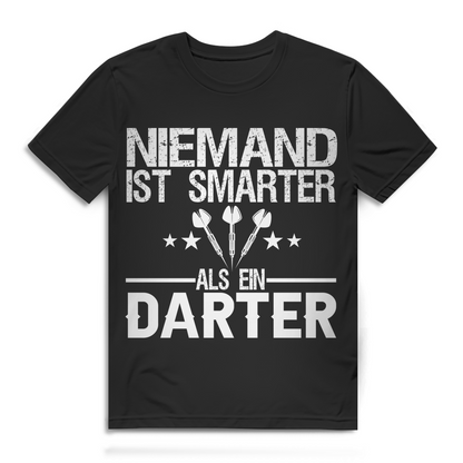 Niemand ist smarter als ein Darter Herren T-Shirt Dartprofi
