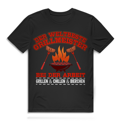 Der weltbeste Grillmeister bei der Arbeit Herren T-Shirt Grillen Chillen
