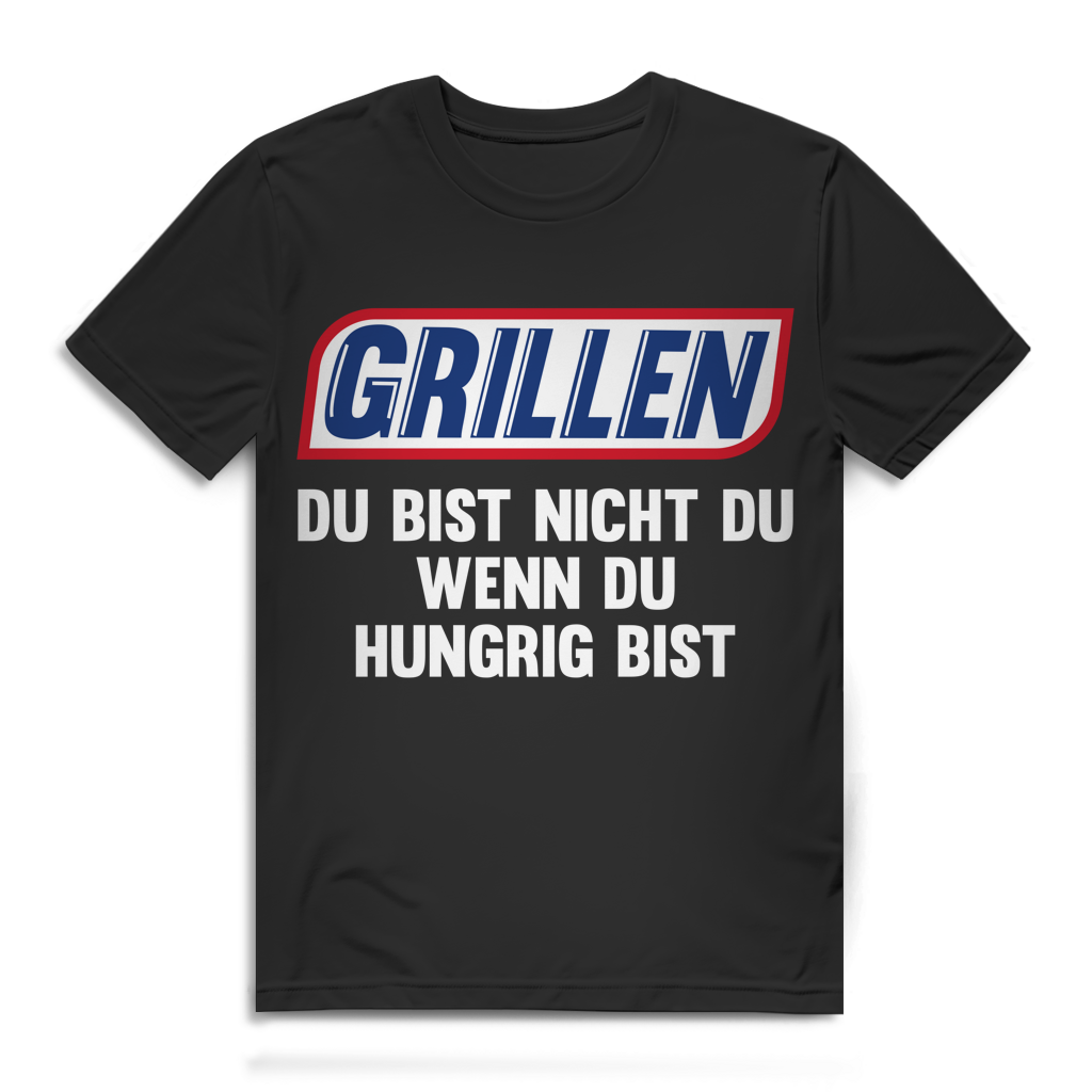 Grillen Du bist nicht du wenn du hungrig bist Herren T-Shirt Black