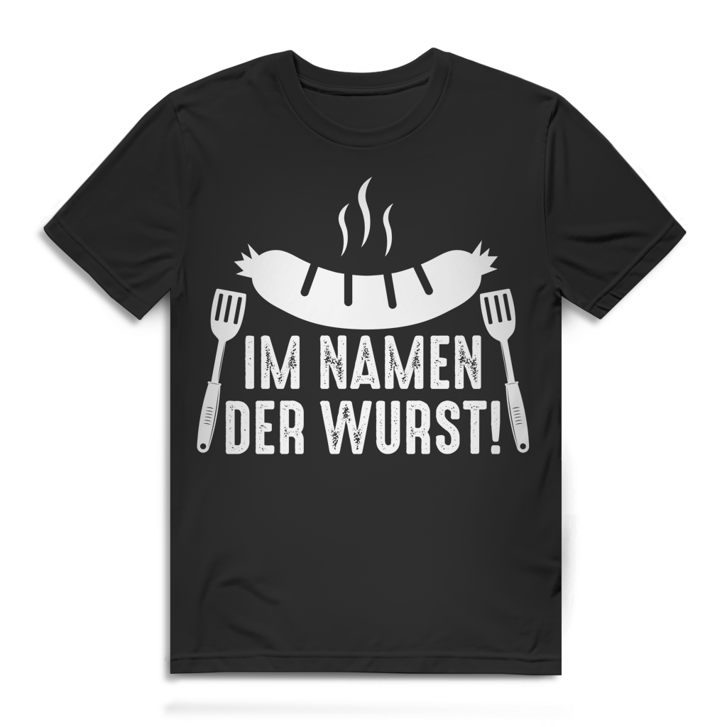 Im Namen der Wurst Herren T-Shirt Black